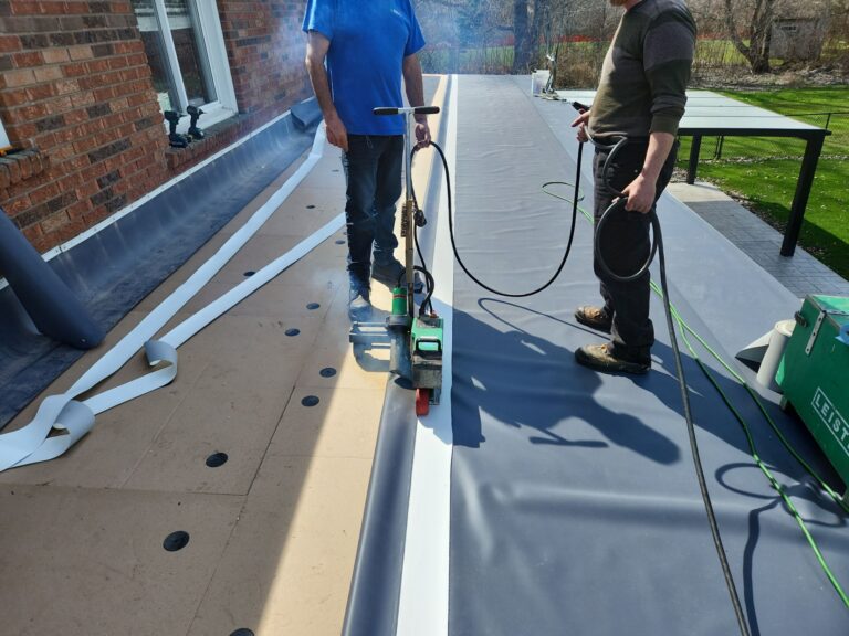 Residential Flat Roof Replacement w/ Duro-Last, captured on Apr 16, 2024 with CompanyCam.