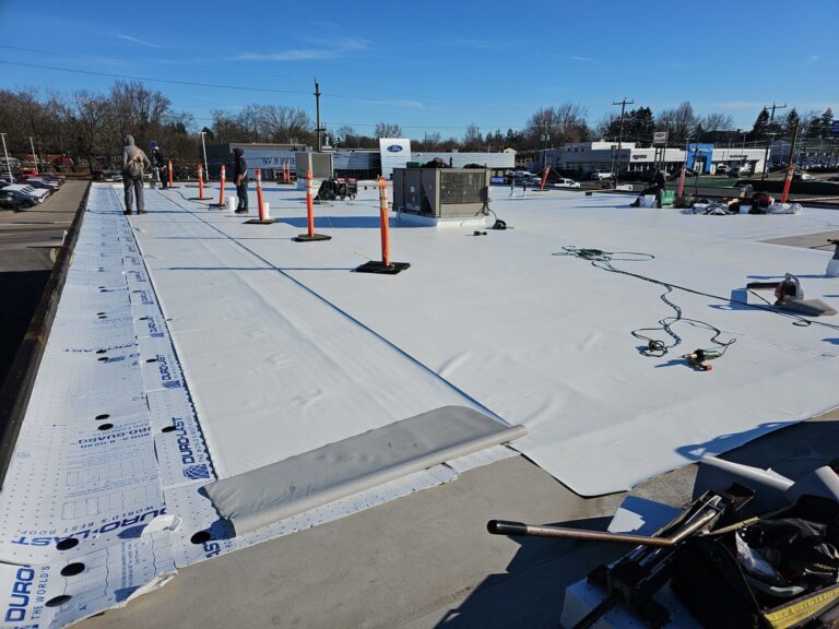 Caledonia Flat Roof Replacement, captured on Mar 07, 2024 with CompanyCam.