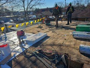 Stone Covered EPDM Roof Replacement with PVC Roofing, captured on Jan 09, 2025 with CompanyCam.