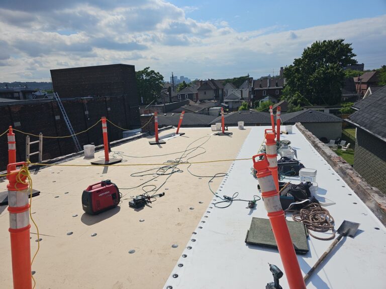 Commercial Roofing Installation using Duro-Last, captured on Jun 11, 2024 with CompanyCam.