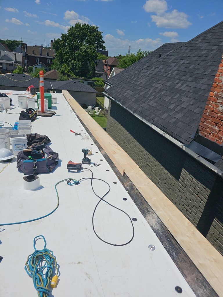 Commercial Roofing Installation using Duro-Last, captured on Jun 12, 2024 with CompanyCam.