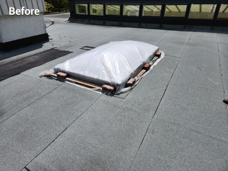 Flat Roof Skylights Replacement, captured on May 16, 2024 with CompanyCam.