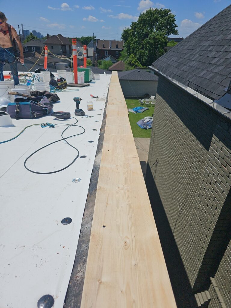 Commercial Roofing Installation using Duro-Last, captured on Jun 12, 2024 with CompanyCam.